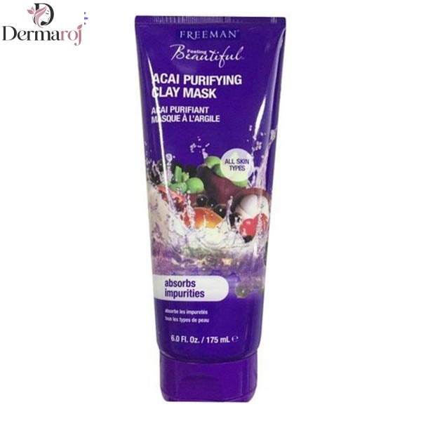 ماسک صورت خاک رس حاوی عصاره میوه فریمن