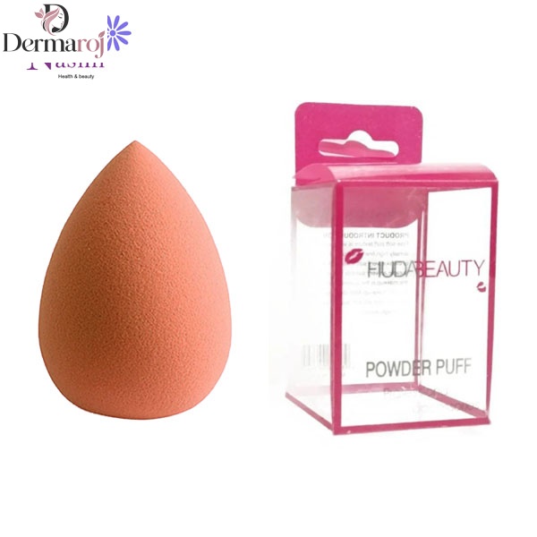 اسفنج آرایشی مدل اشک رنگ قهوه ای