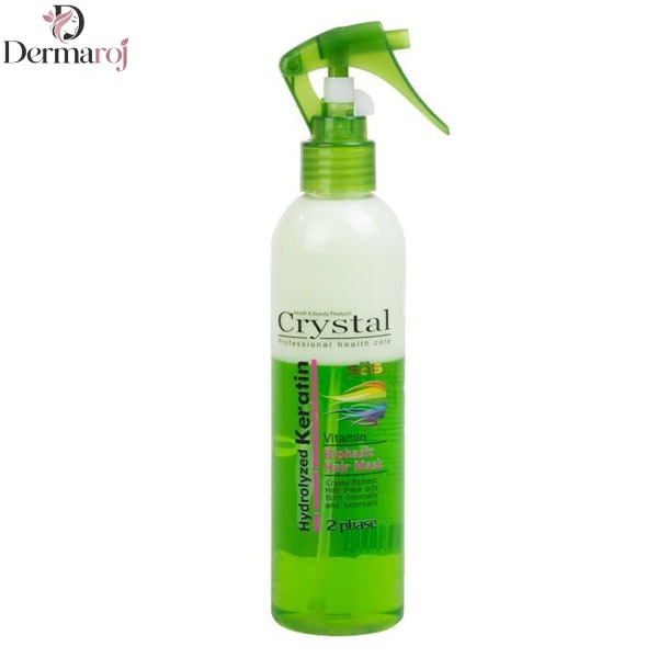 اسپری دو فاز کریستال مدل Crystal Hydrolzed keratin