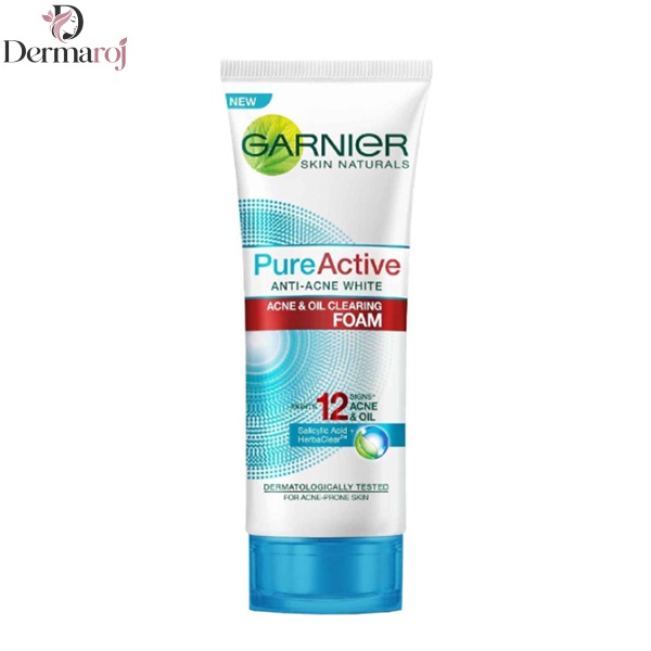 فوم شستشو صورت ضدجوش گارنیه مدل Pure active