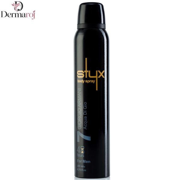 اسپری بدن مردانه استایکس مدل Giorgio Armani Acqua Di Gio