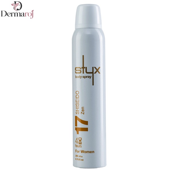 اسپری بدن زنانه استایکس مدل Shiseido Zen
