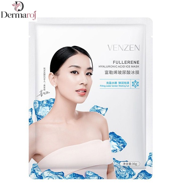 ماسک ورقه ای یخ و هیالورونیک اسید ونزن