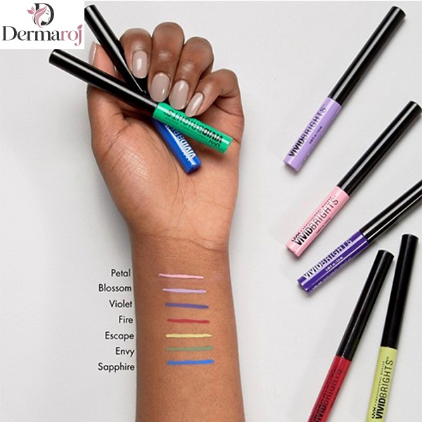 خط چشم رنگی مویی Vivid Brights نیکس رنگ سبز