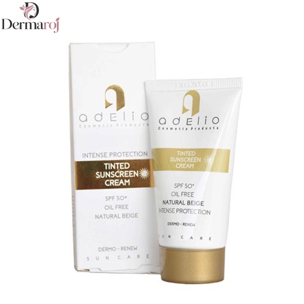 کرم ضد آفتاب فاقد چربی بژ طبیعی SPF50 ادلیو