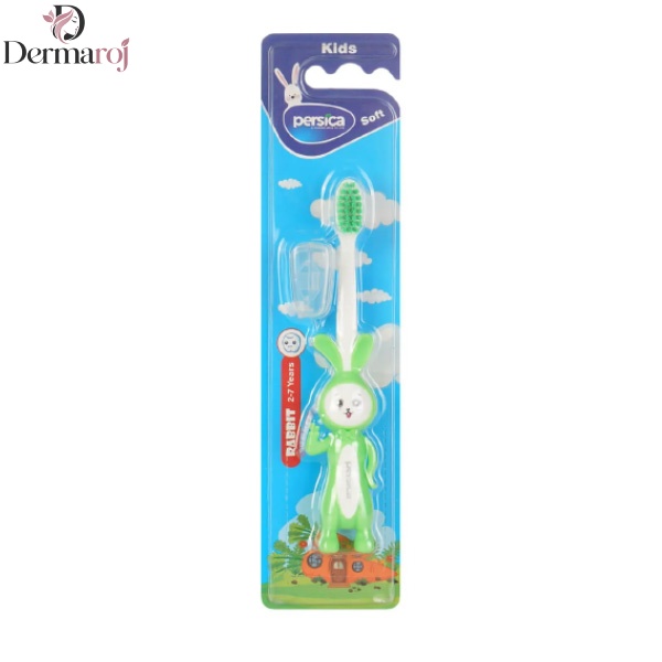 مسواک کودک پرسیکا مدل خرگوش با برس نرم کد P313