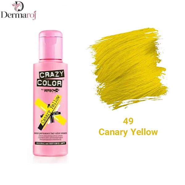 رنگ فانتزی کریزی‌کالر شماره 49 (Canary Yellow)