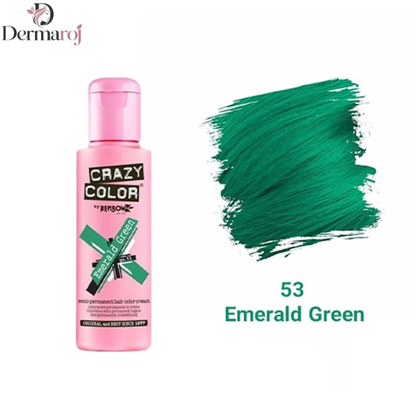 رنگ فانتزی کریزی‌کالر شماره 53 (Emerald Green)