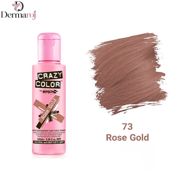 رنگ فانتزی کریزی‌کالر شماره 73 (Rose Gold)