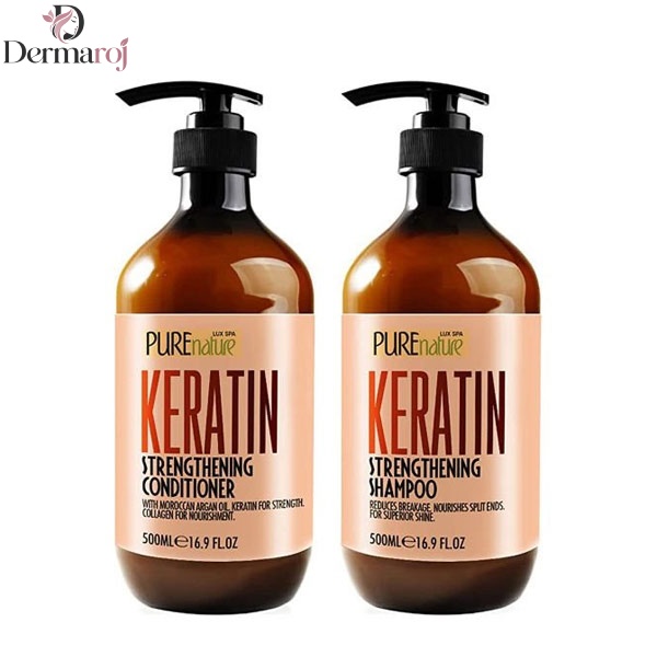 پک شامپو و نرم کننده مو پیور نیچر Pure Nature مدل کراتین