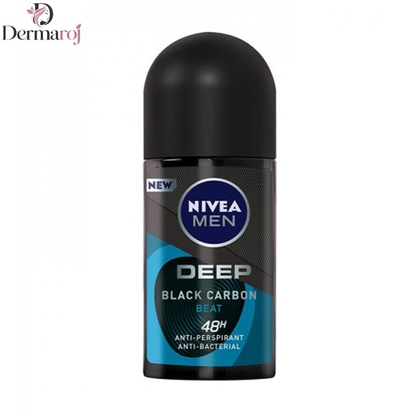 مام رول ضد تعریق مردانه مدل Deep Black Carbon Beat نیوآ