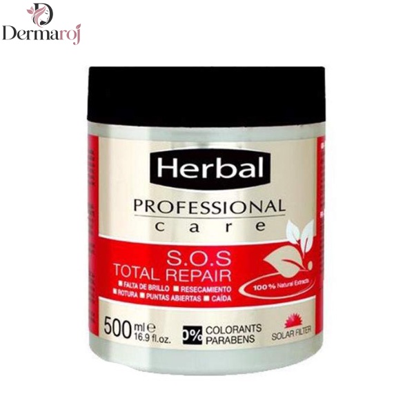 ماسک مو ترمیم کننده مدل SOS Total Repair  هربال