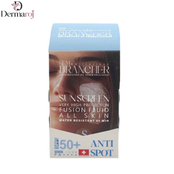 فلوئید ضدآفتاب بی رنگ SPF50 سم برنشر