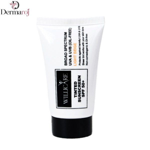 کرم ضد آفتاب رنگ بژ روشن SPF 50 ویلی کر
