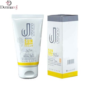 کرم ضد آفتاب بژ طبیعی پوست خشک و نرمال دلانو