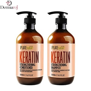 پک شامپو و نرم کننده مو پیور نیچر Pure Nature مدل کراتین